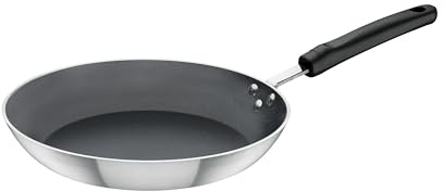 Tramontina Aluminium Bratpfanne Professional, 24 cm, antihaftbeschichtet, Pfanne, optimale Wärmeverteilung, nonstick, beschichtet, für schonendes Garen, hochwertige Antihaftbeschichtung, pflegeleicht