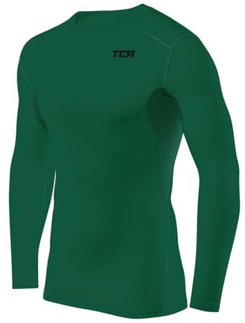 TCA Herren HyperFusion Kompressionsshirt Atmungsaktiv Langarm Funktionsshirts Schnell Trocknend Sportshirt Laufshirt