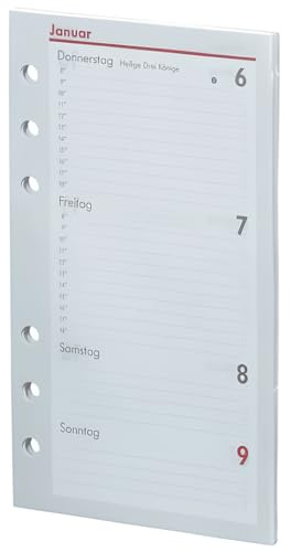 bsb-obpacher Kalendarium 2024 1Wo.=2Seiten handelsübliche Lochung 9,5x16,9 A6 02-0058