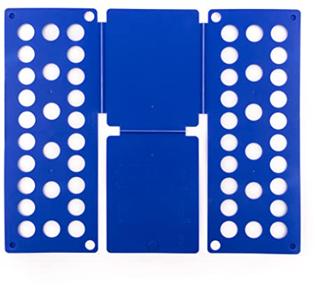InnovaGoods - Faltbrett für Kinderwäsche, Schnelles Zusammenlegen von Bekleidung, Zeitsparend, Platzsparend, Blau, 40x16x1 cm, Polypropylen (PP)