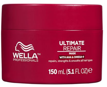 Wella Professionals – Wella Ultimate Repair Haarmaske – tiefenwirksame Haarpflege für kaputtes Haar mit AHA und Omega 9 – reparierende Haarkur – 150 ml