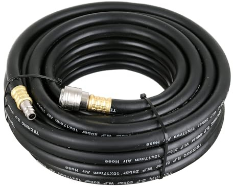 TC TECHNIC Profi Schlauch 10m Luftschlauch für Kompressor 10mm Druckluft-Schlauch