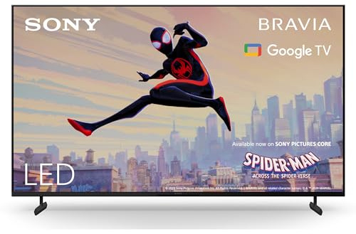 Sony BRAVIA, KD-75X80L, 75 Zoll Fernseher, LED, 4K HDR, Google TV, Smart TV, Works with Alexa, BRAVIA CORE, TRILUMINOS PRO, Gaming-Menü