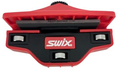 Swix TA3008 Phantom Edger Pro Seitenkantenwerkzeug mit Rollen mit Einstellbarer Abschrägung, Rot, 17,8 x 10,2 x 5,1 cm