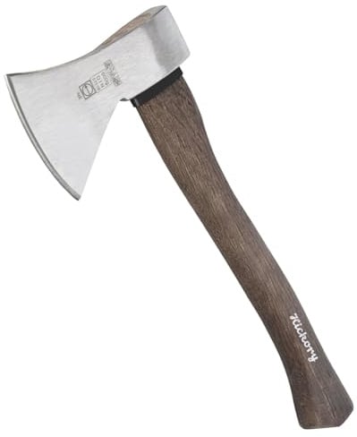 RUTHE Beil Hickory 600 g | Profi-Tool für Garten & Wald | Geschmiedet Gehärtet | DIN 5131B VPA/GS Geprüft | Ergonomischer Stiel | Gala-BAU Qualität