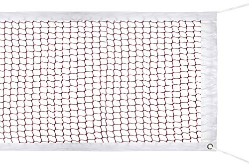 SIVENKE Badminton Netz Nylon Sport Net für Indoor/Outdoor Garden Schulhof 610 x 76cm Rot (Ohne Gestell)