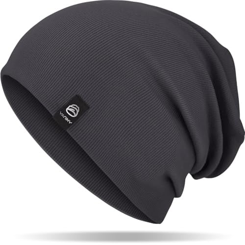 YANIKY Mütze Damen, Leichte Beanie Mütze Herren, Baumwolle Dünne Mütze | Chemo Mütze Damen Weiche Bequeme Unisex Slouch Beanie Longbeanie für Alle Jahreszeiten