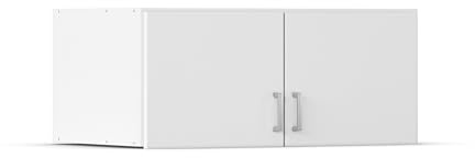 Rauch Möbel Bremen Schrankaufsatz für zusätzlichen Stauraum für den Kleiderschrank 2-türig, Weiß, kombinierbar mit Schrank-Breite 91 cm, BxHxT 91x39x54 cm