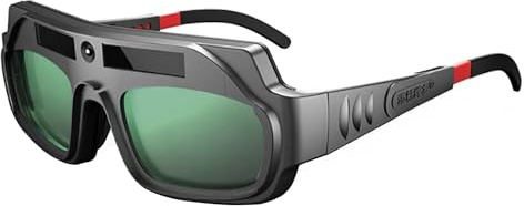 UNISOPH Selbstverdunkelnde Schweißbrille, Solar-Schweißerbrille, Verstellbare Komfort-Schweißschutzbrille für Argon-Lichtbogenschweißen, Schweißerbrille zum Schweißschutz, Blendfrei