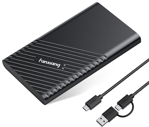 fanxiang Externe SSD 1TB Festplatte Bis zu 2000MB/s, USB 3.2 Gen.2x2 Typ C, Professional Externe SSD, Zuverlässiger Speicher für Desktops, Laptops, PC, XS Windows PS2000W