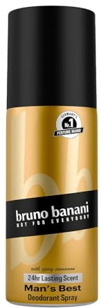 Bruno Banani Fragrance Man's Best Deo-Bodyspray, Körperspray mit sinnlich-orientalischem Herrenduft, 24h lang anhaltend, 150 ml