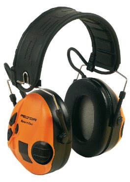 3M Peltor SportTac Gehörschutz grün - Intelligente Ohrschützer mit aktiver Schalldämmung speziell für Jäger und Sportschützen - Dynamische Geräusch-Regelung - SNR 26dB, inkl Wechselschalen Orange