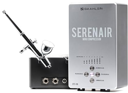 Gaahleri Airbrush-Set, Ambition Serie GTS-06, Airbrush & Luftkompressor mit Luftkontrolle