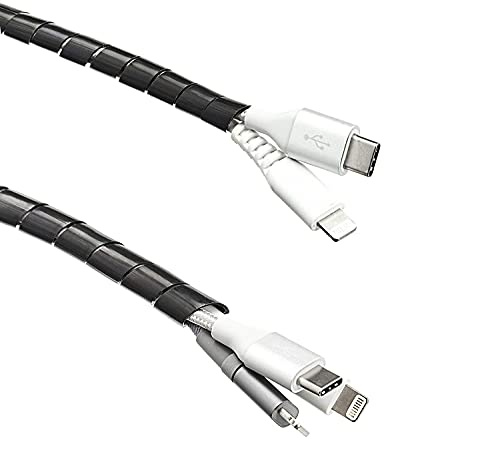 Amazon Basics Kabelkanal, ideal zur Kabelführung und zum Schutz der Kabel vor Haustieren, 10 m, schwarz