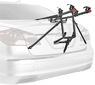 Allen Sports Luxe Fahrradträger für 2 Fahrräder zur Montage am Kofferraum, Modell 102DN-R, Schwarz