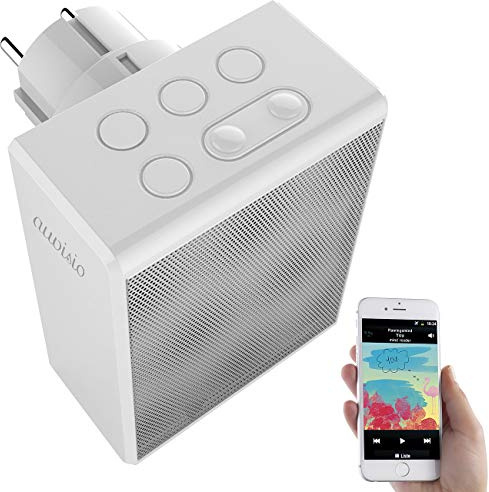 auvisio Badradio: UKW-Steckdosenradio und Freisprecher, Bluetooth 5, 30 Senderspeicher (Badezimmerradio, Steckerradio, Bad)