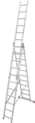 Aluminium Mehrzweckleiter inkl. Traverse Arbeitshöhe (max.): 7.25 m Krause Corda 030429 Aluminium 18 kg