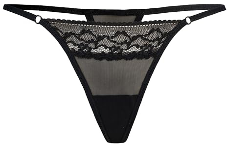 Teyli Tanga Damen Tanga String aus Spitze mit Streifen - String Tanga Damen String Damen - String Tanga Damen Dessous - Strings Damen