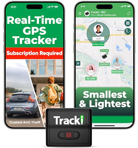 Tracki Mini 4G GPS-Tracker für Auto, Fahrrad und Motorrad – magnetisch – Echtzeit – sichere Zonen – Warnungen – langes Verlaufsprotokoll – wasserdichte Silikonhülle – Lange Akkulaufzeit – Abonnement