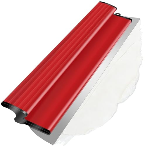 NICEWAT Flächenspachtel 40cm, Edelstahlklinge Spachtel Werkzeug, Professioneller Glättspachtel mit Ergonomischem Z-Griff, Spachtel Werkzeug für große Arbeitsbereich Anwendungen Trockenbau Verputzer