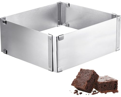 Westmark Backrahmen, Verstellbar: 15,5 - 28 cm, Extra hoch: 8 cm, Rostfreier Edelstahl, Silber, 31332260
