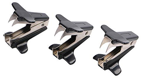 3 Stück Heftklammerentferner – Büro Heftklammer Entferner Set, ergonomisch & langlebig, ideal für Schule, Büro und Haushalt (Schwarz)