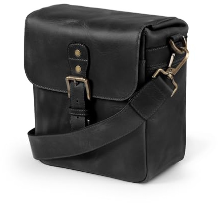 MegaGear Unisex Genuine Leather Camera Messenger Bag Gepäck- Kuriertasche (1er Pack)