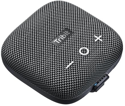 Tribit Bluetooth Portable Lautsprecher StormBox Micro 2 IP67 wasserdichte mit leistungsstarkem kabellosem Stereo-Pairing und integriertem XBass für Outdoor-Reisen und Radfahren