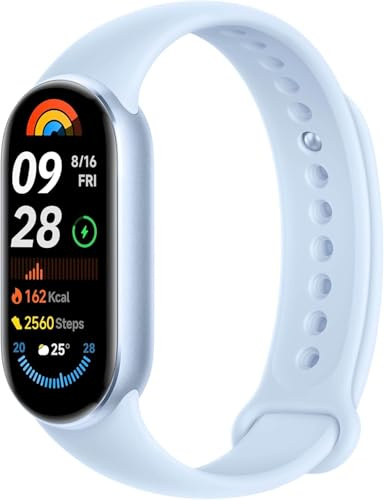 Xiaomi Smart Band 9 Aktivitätsarmband, Laufzeit bis zu 21 Tage, AMOLED-Display mit 60 Hz Refreshrate, Herzfrequenzsensor, Rosa