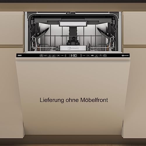 Bauknecht B7I HT58 TC Vollintegrierbarer Geschirrspüler/60 CM/15 Maßgedecke/PowerClean Pro-Effektive Hochdruckdüsen/Natural Dry-Automatische Türoffnung-Bessere Trocknung/MaxiSpace-Mehr Innenraum
