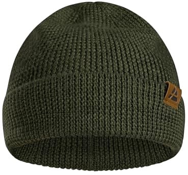 DANISH ENDURANCE Merino Mütze, Warme Wintermütze, Grobstrick | Merino Mütze, Warm & Weich mit Grobstrick-Design für kalte Wintertage, Unisex