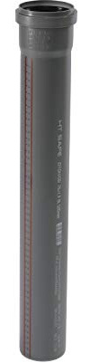 Ostendorf HTsafe HT-Rohr mit Muffe DN 75 mm 500 mm, grau