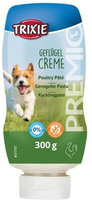 TRIXIE Hundeleckerli PREMIO Hunde-Geflügelcreme XXL 300g - Premium Leckerlis für Hunde glutenfrei - ohne Getreide & Zucker, schmackhafte Belohnung für Training & Zuhause - 31791