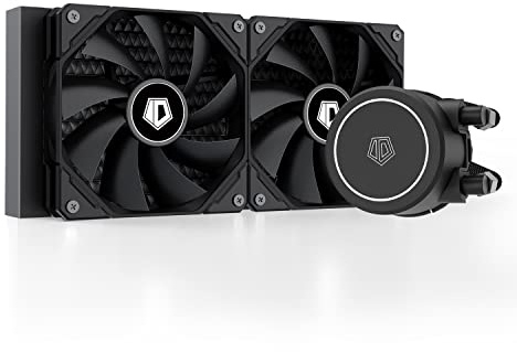 ID-COOLING FROSTFLOW X 240 CPU-Wasserkühler - AIO-Kühler 240mm CPU-Flüssigkeitskühler mit weißer LED, 2x120mm PWM-Lüfter, für Intel 1700/1200/115X und AMD AM5/AM4