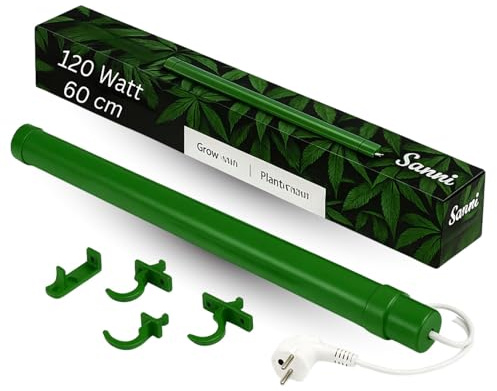 Weedness Grow Heizung 120 Watt 61 cm Lang für Growboxen - Indoor Anbau Grow Heizgebläse Heizstrahler Schnellheizer Sparsam Luftheizung