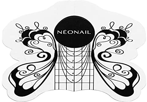 NÉONAIL Schablone Schmetterling - Nagel Schablonen - Nageldesign - Nagel Zubehör - Nagelverlängerung - Nagelschablonen - Nagelverlängerung Schablone - Selbstklebende Nägel - 100 Stk