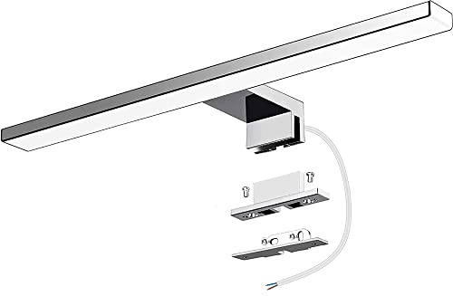 Azhien LED Spiegelleuchte Badezimmer 10W 820LM 40cm Neutralweiß 4000K,3in1 Montage 230V Wandleuchte Spiegellampe 400mm,Kein Flimmern Badezimmerschrank Spiegelleuchten