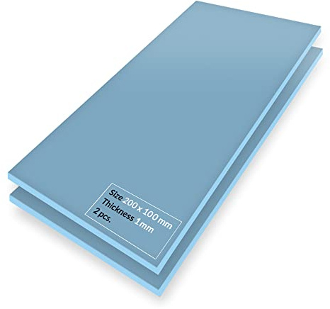ARCTIC TP-3: Premium Performance Thermal Pad, 200x100x1,0 mm (2 Stück) | Wärmeleitpad, stapelbar bis 2,0 mm ohne Leistungsverlust, hohe Leistung, sehr weich, Gap-Filler, Überbrückung Unebenheiten