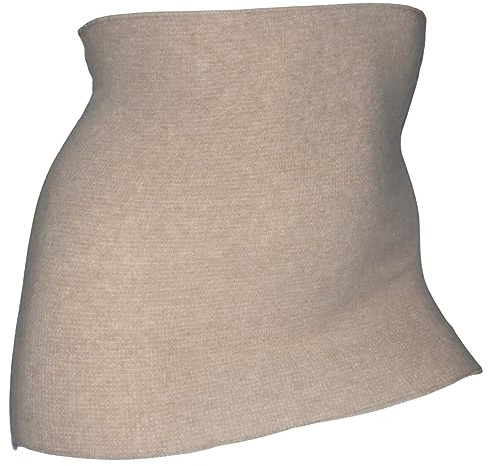 Olanmarp Premium light Angora Leib- und Nierenwaermer aus Naturmaterialien – Schutz vor Kaelte und Zugluft - Made in Germany - Farbe Haut (Gr. XS)