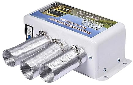 Riloer Auto-Elektroheizung,Defroster für Wohnmobil, tragbarer Auto-Heizlüfter, 3-Loch-Fenster-Defroster, Demister, Heiz- und Kühllüfter,Dreiloch-Autoheizung, Entfroster, Kühlgebläse(12V, 500 W/1000 W)