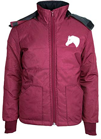 MS-Trachten Kinder Winter Reitjacke Mia maroon warm gefüttert (134/140)