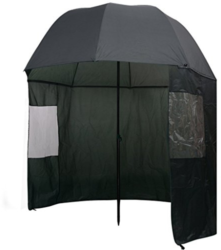 vidaXL Angelschirm 300x240cm Anglerschirm Regenschirm Schirmzelt Seitenwand