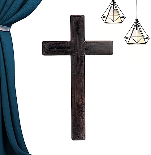 Moxeupon Wandkreuz aus | hält Klammerkreuz zum Segen - Holzkreuz, hängendes Kreuz, Jesus-Kreuz, Geschenk, Handkreuz für Raumdekoration, Kirche, Beten, Zuhause, Meditation