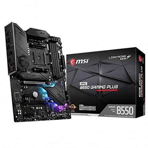 MSI MPG B550 Gaming Plus ATX Mainboard Sockel AM4 AMD B550 Chipsatz DDR4 PCIe 4.0