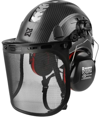 HEARMOR Mervex Forest Air - ABS-Schutzhelm für Hocharbeitsplätze im Waldbereich Zertifizierung EN12492 Bestanden EN397 Stoßdämpfung und Eindringfestigkeit Test Bauarbeiterhelm Sicherheitshelm