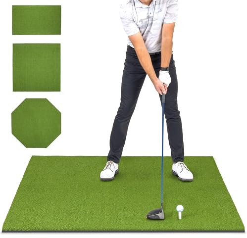 GoSports Golf-Schlagmatte Kunstrasenmatte für Indoor/Outdoor-Übungen, inkl. 3 Gummi-Tees – Standard, Pro oder Elite