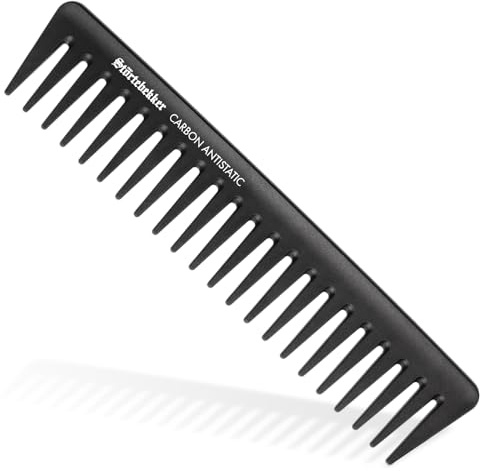 Störtebekker® Premium Styling Kamm Herren - Bruchfester Haarkamm Herren Grob - Carbon Kamm Männer grobzinkig - 19cm Antistatischer Styling Haar Kamm - für Haare & Bart - Für das perfekte Finish