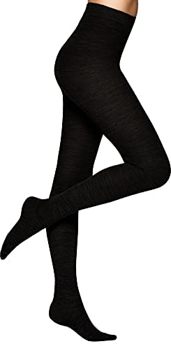 Vogue Merino Wool Tights Wollstrumpfhose für Damen Schwarz