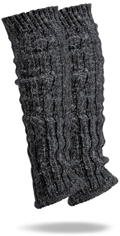 FEINSCHÖN Stulpen mit Alpaka-Wolle – kuschelige Beinwärmer/Legwarmers, Rippstrick, Grobstrick, Wollstulpen – weich, warm & atmungsaktiv
