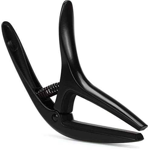 Ernie Ball Axis 2-in-1 wendbarer Kapodaster für Akustik- und E-Gitarre - Schwarz Satin